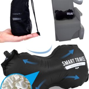 SmartTravel Travel Products Inflatable Lumbar Support Pillow for Airplane & Office – Firm, Adjustable Back Cushion for Long Flights