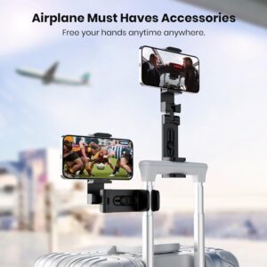 Alternative view of 2 PCs Universal Airplane Phone Holder - Klearlook 360° Rotating Airplane Phone Mount for Travel, Desk & Flight | Handsfree Adjustable Phone Stand | Travel Essentials Accessories