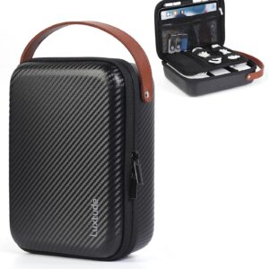 Luxtude Electronics Organizer Travel Case for Chargers and Cords, Hard Case for Electronics, Portable Tech Bag, Travel Essentials for Chargers/Mouse/USB Drives/SD Cards, Tech Gifts