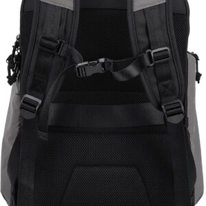Alternative view of Reflective Backpack 1800D Water-resistant Oxford Cloth Backpack Laptop Backpack for Motorcycle, Travel, Cycling, Work, Sport, Hiking, Gym, Black