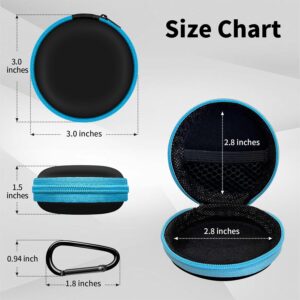 Alternative view of Travel Essentials Organizer Kit – Waterproof Cord Organizer & Round Earbud Case Travel Bag for Chargers, Headphones & Tech Accessories (Blue)