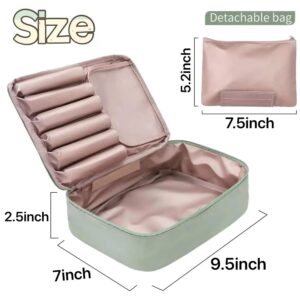 Alternative view of Travel Makeup Bag Cosmetic Bag Makeup Bag Toiletry bag for women and men (Green)