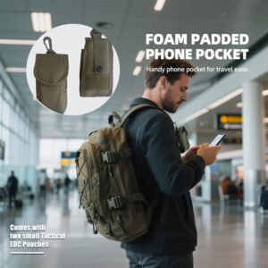 Alternative view of Tactical Backpack Military Army Daypack - Assault Pack for Men Molle Backpacks Bug Out Bag 3 Day Pack for Hiking Camping Travel Hunting Rucksack Trekking Green