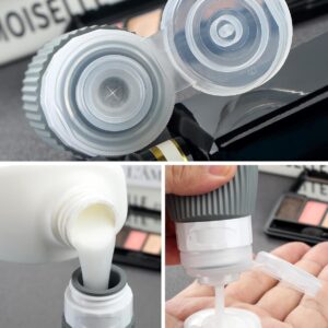 Alternative view of Travel Bottles - 8 Pack, TSA Approved Travel Size Toiletries, Leak Proof Silicone Squeezable Containers in Clear Bag