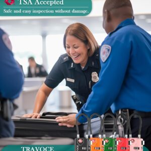 Alternative view of TSA Approved Luggage Locks, Travel Locks Which Also Work Great as Gym Locks, Toolbox Lock, Backpack and More, Black 4 Pack