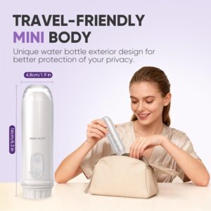 Alternative view of Portable Electric Bidet Sprayer - Handheld Travel Bidet with 2 Pressure Modes - Waterproof Foldable Pocket-Sized & Cordless for Bathroom Ultimate Personal Hygiene Cleaning at Home and Camping, White