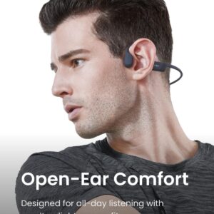 Alternative view of SHOKZ OpenRun Bone Conduction Headphones,Open-Ear Bluetooth Wireless Sport Headphones for Running & Workout,Sweat Resistant, Long 8H Playtime,Mic,Hair Band-Standard-Black