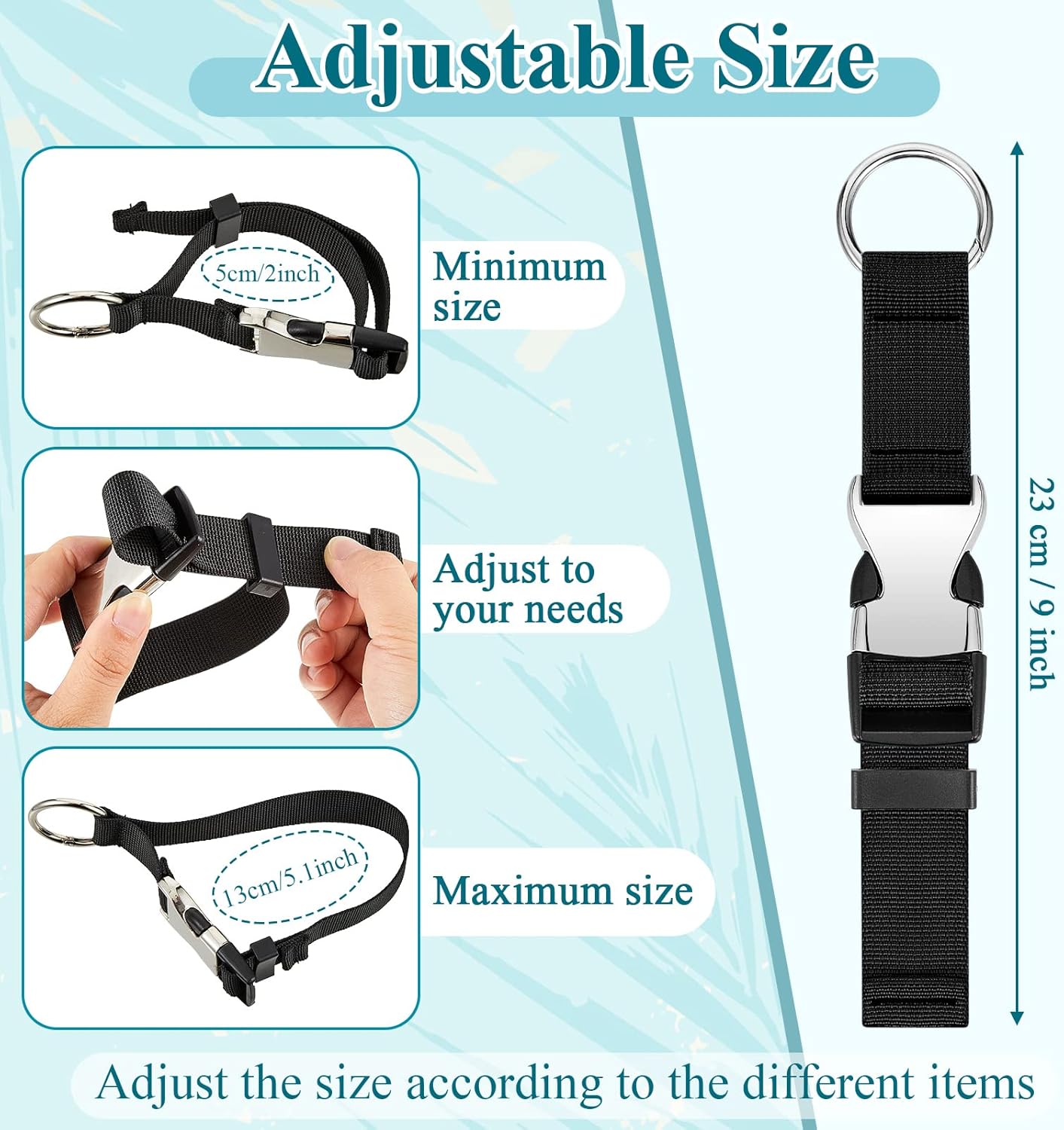Amylove 3 Pcs Add a Bag Luggage Straps Gripper Heavy Duty Jacket Valises Strap for Travel Belt with Buckle Adjustable Baggage - Image 2