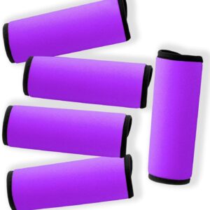 Luggage Identifiers for Suitcases Unique-Luggage Tags 5 Pack Travel Luggage Handle Wrap/Cover Cruise Must Haves Travel Gifts for Travelers/Airplane