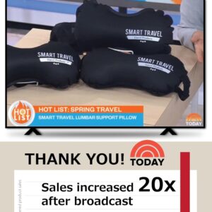 Alternative view of SmartTravel Travel Products Inflatable Lumbar Support Pillow for Airplane & Office – Firm, Adjustable Back Cushion for Long Flights