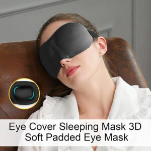 Alternative view of Sleep Eye Cover,with Adjustable Strap 3D Bedroom Gadgets - Travel Breathable Sleep Eye Cover | for Adults Men Women Night Work Nap Travel Bedroom Office Home