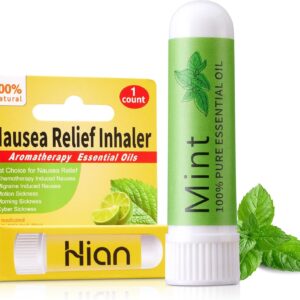 Hion Nausea Relief Inhaler-Mint, 100% Natural Essential Oils Inhalers