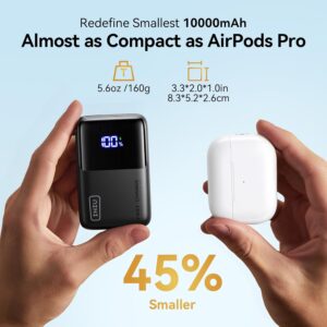 Alternative view of INIU Mini Portable Charger, Small 45W PD Power Bank, 10000mAh USB C in&Out Fast Charging Pocket Size Battery Pack, Travel Essentials Powerbank for iPhone 17 16 15 14 Pro Air, Xiaomi, Samsung S24 etc