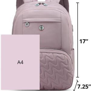 Alternative view of Swissdigital Design Backpack for Women, 15.6 inch Laptop College Pink Medium Simple Modern Backpacks for School with USB Charging Port for Womens Girls | SD1711-82