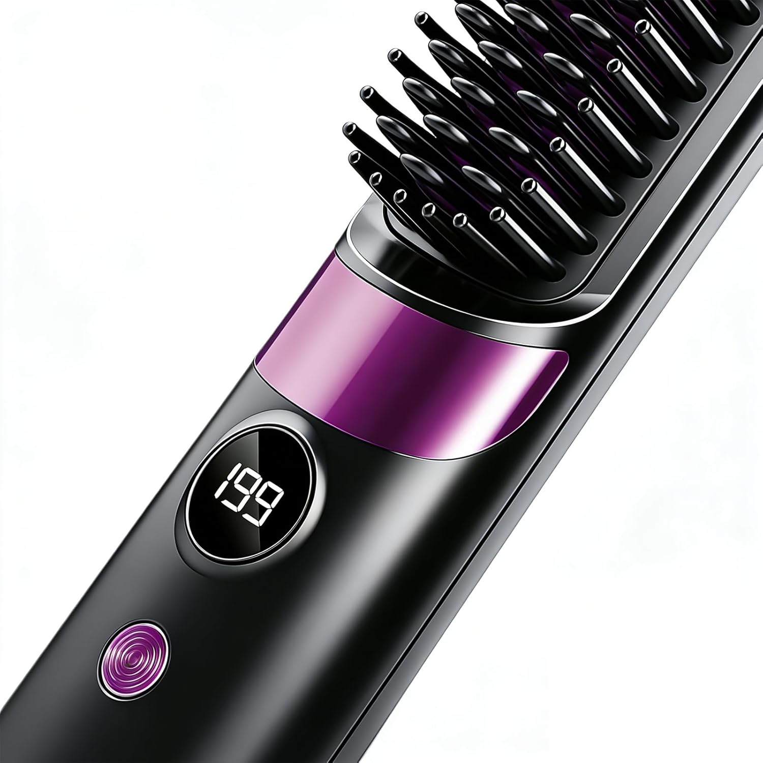 Cordless Hair Straightener Brush - Mini Ionic Hot Comb, Lightweight Styling Tool for Women Family, Quick Easy Salon Quality Hair, Safe Comfortable Design, Styling Gadget, Travel Dormitories Outdoor - Image 7