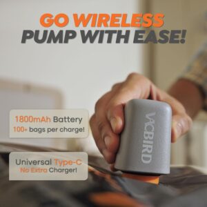 Alternative view of Rechargeable Wireless Pump Travel Storage Bags Set - 10 Pack Portable Space Saver Bags for Travel & Home - Vacuum Compression Packing Seal for Clothes, Blankets, Seasonal Storage