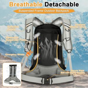 Alternative view of OLEMA Hiking Backpack, 25L Lightweight Travel Backpacks,Camping Daypack for Outdoor Sports,Lightweight Travel Camping Backpack for Men Women