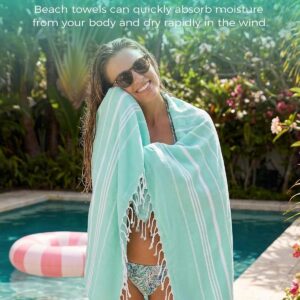 Alternative view of Antfuny Turkish Beach Towels Vacation Essentials Quick Dry Sand Free Oversized Bath Pool Swim Towel Extra Large XL Blanket Adult Travel Cruise Accessories Must Haves Clearance Stuff Necessities