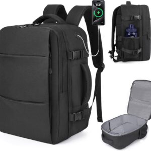 Travel Backpack Carry-on Flight Approved, TSA Approved Personal Item Size Airplane Approved Weekender Bag, Water Resistant Lightweight Laptop Daypack for Men Women