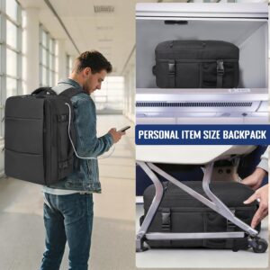 Alternative view of Travel Backpack Carry-on Flight Approved, TSA Approved Personal Item Size Airplane Approved Weekender Bag, Water Resistant Lightweight Laptop Daypack for Men Women
