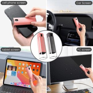 Alternative view of Touchscreen Screen Cleaner Kit 2 Pcs, Phone, Tablet and Car Screen Cleaner, Two in One Spray and Microfiber Cloth(Grey&Pink)