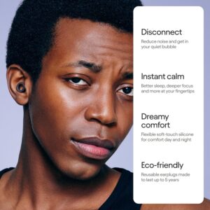 Alternative view of Loop Quiet 2 Ear Plugs – Ultra-Comfy Reusable 24dB (SNR) Noise-Reducing Earplugs for Sleep, Deep Focus, Travel, Noise Sensitivity, Flexible Hearing Protection, Customizable Fit