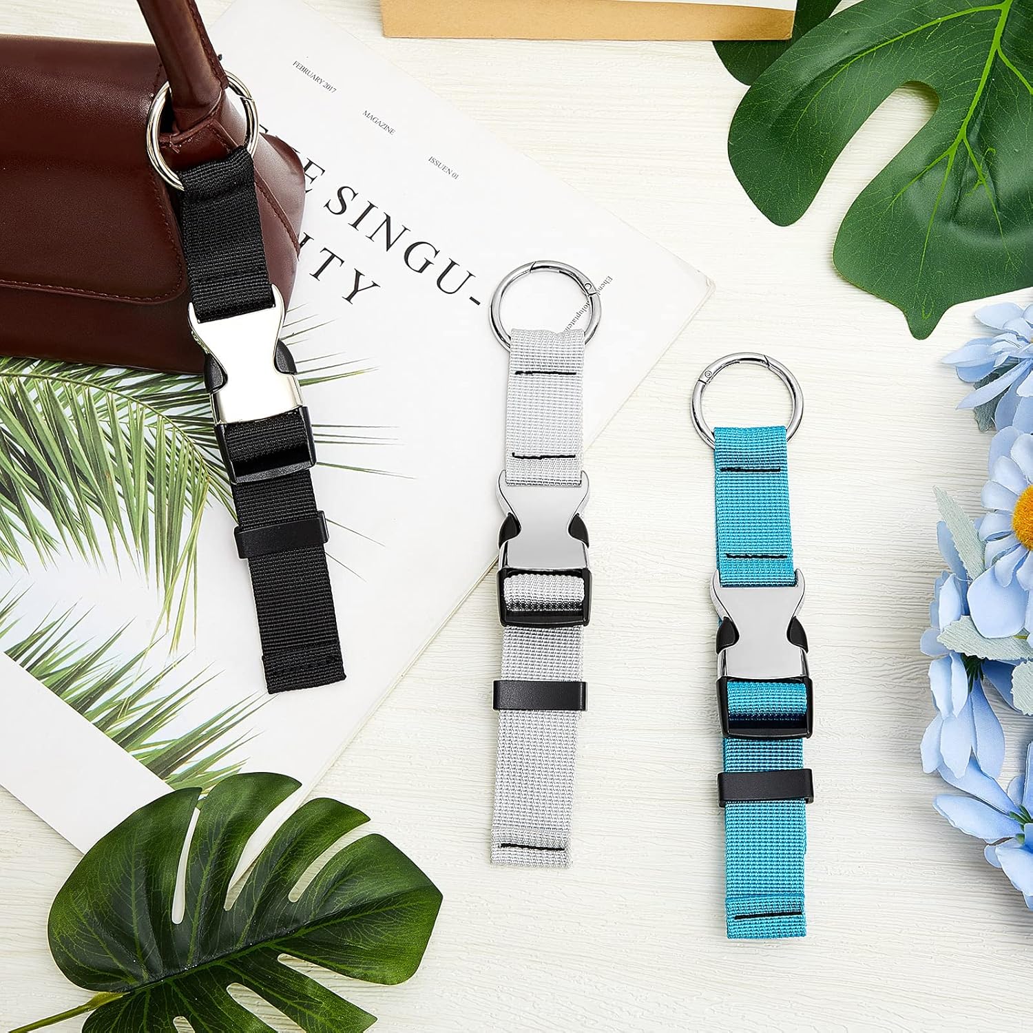 Amylove 3 Pcs Add a Bag Luggage Straps Gripper Heavy Duty Jacket Valises Strap for Travel Belt with Buckle Adjustable Baggage - Image 7