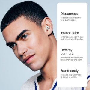 Alternative view of Loop Quiet 2 Ear Plugs - Ultra-Comfy Reusable Noise-Reducing Earplugs for Sleep, Deep Focus, Travel, Sensitivity | Flexible Hearing Protection | Customizable Fit | 24dB (SNR) Noise Reduction