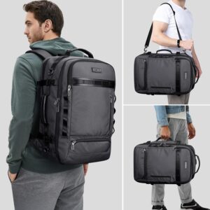 Alternative view of WITZMAN Travel Backpack for Men Laptop Backpack Fit 16 inch Carry-on Bag Airline Approved for Work Traveling(B746 Silvery Grey)