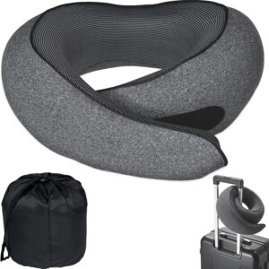 Travel Pillow, Neck Pillow for Airplane, Ergonomic Travel Neck Pillow for Airplanes, Comfortable Flight Pillow for Travel, Long Flights & Sleeping
