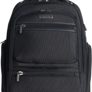 Kenneth Cole Reaction ProTec Travel Business Backpack 17" Laptop Computer TSA Checkpoint-Friendly Bookbag With USB Port, Black