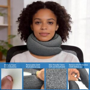 Alternative view of Travel Pillow, Neck Pillow for Airplane, Ergonomic Travel Neck Pillow for Airplanes, Comfortable Flight Pillow for Travel, Long Flights & Sleeping